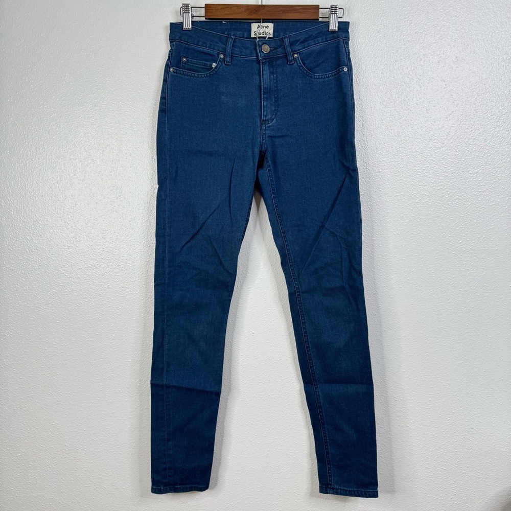 Acne Studios Skin 5 Emerald Medium Wash Skinny Jeans Size 28/34